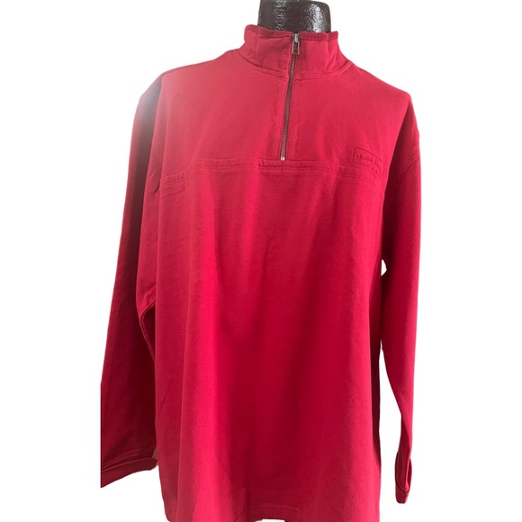 Chaps Denim Vintage Long Sleeved 1/4 inch zip top Size XL - Picture 1 of 10